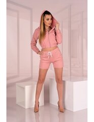 Женский спортивный костюм Merribel Leneves Powder D05, розовый цена и информация | Спортивная одежда женская | pigu.lt