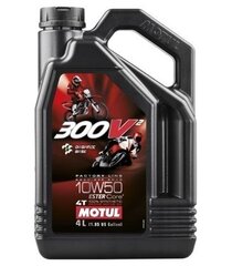 Масло MOTUL 300V² 4T 10W50 FACTORY LINE дорога/внедорожье 4л (108587) цена и информация | Мотомасла | pigu.lt