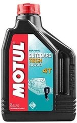 Alyva MOTUL OUTBOARD TECH 4T 10W30 2ltr (106446) цена и информация | Мотомасла | pigu.lt