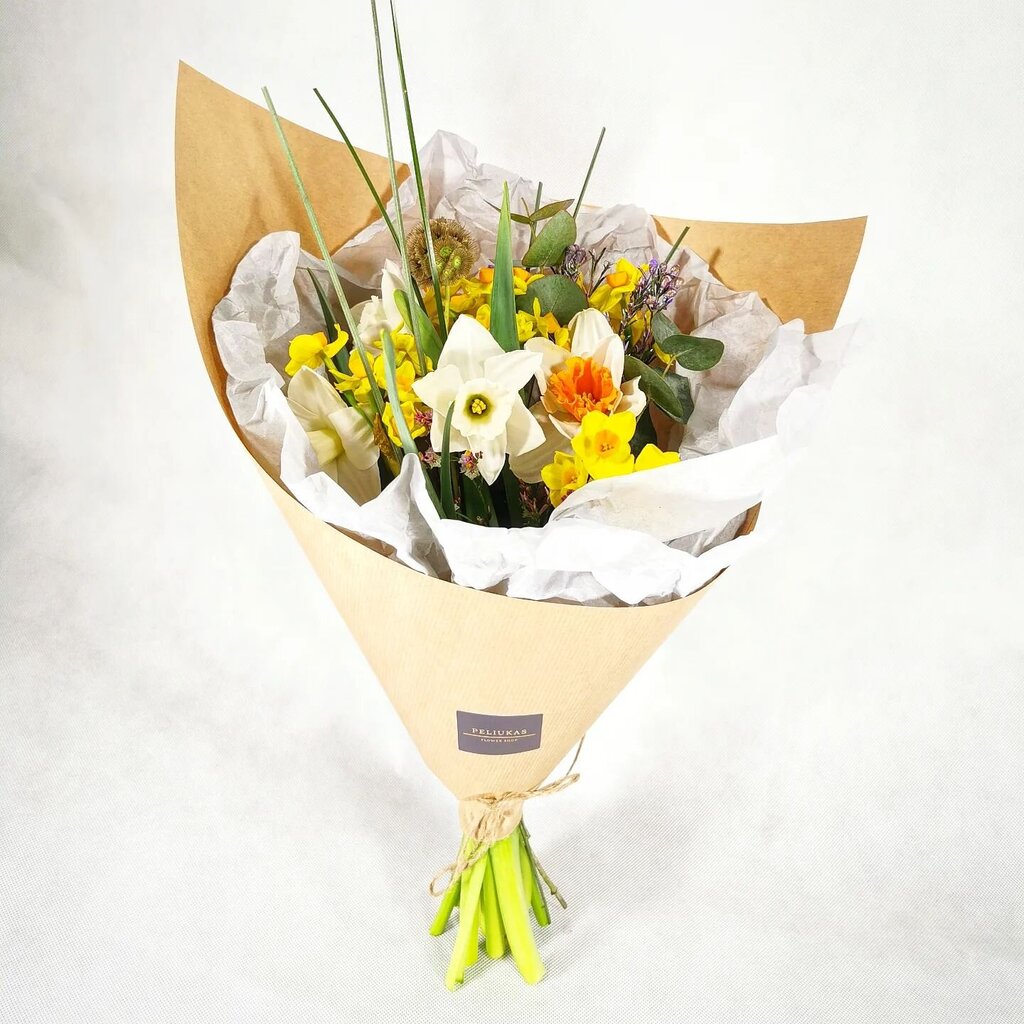Puokštė Narcizų Flamenko kaina ir informacija | Gyvos gėlės | pigu.lt