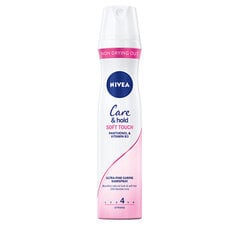 Plaukų lakas Nivea Care & Hold Soft Touch Hair Lacquer, 250 ml kaina ir informacija | Plaukų formavimo priemonės | pigu.lt