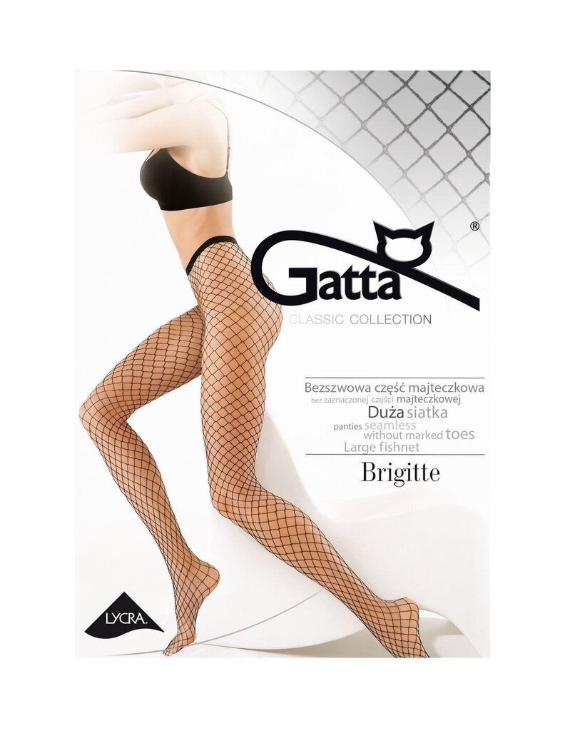 Pėdkelnės moterims Gatta Brigitte Tights, juodos kaina ir informacija | Pėdkelnės | pigu.lt