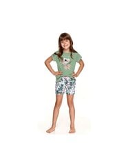 Pižama mergaitėms Taro 958839, žalia цена и информация | Пижамы, халаты для девочек | pigu.lt