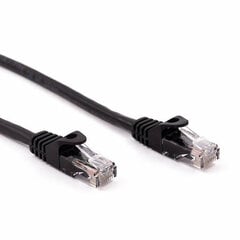 Жесткий сетевой кабель UTP кат. 6 Nilox   (2 m) Чёрный цена и информация | Кабели и провода | pigu.lt