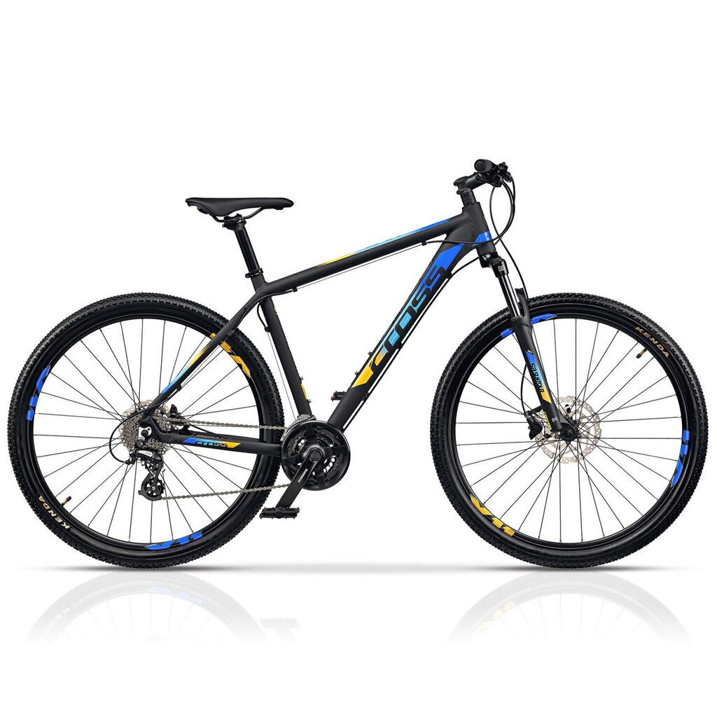 Kalnų dviratis Cross GRX 8 29", juodas/mėlynas цена и информация | Dviračiai | pigu.lt