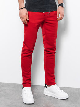 Мужские спортивные штаны Омбре P866, красные цена и информация | Мужские брюки | pigu.lt
