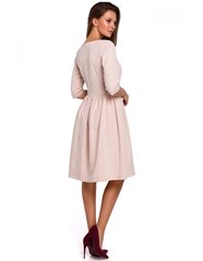 K010 Расклешенное платье - бежевый цена и информация | Платья | pigu.lt