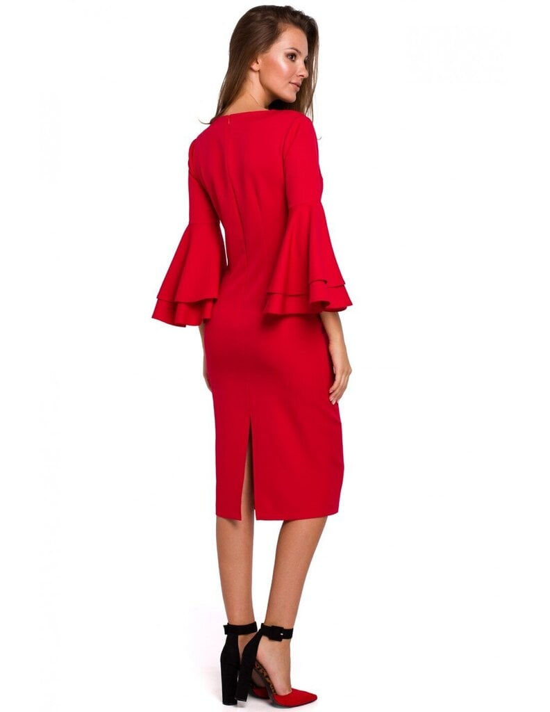 Suknelė moterims Makover K002, raudona kaina ir informacija | Suknelės | pigu.lt