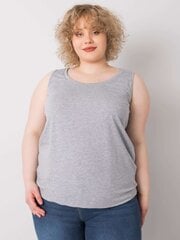 Серая футболка с вырезом на спине цена и информация | Женские блузки, рубашки | pigu.lt