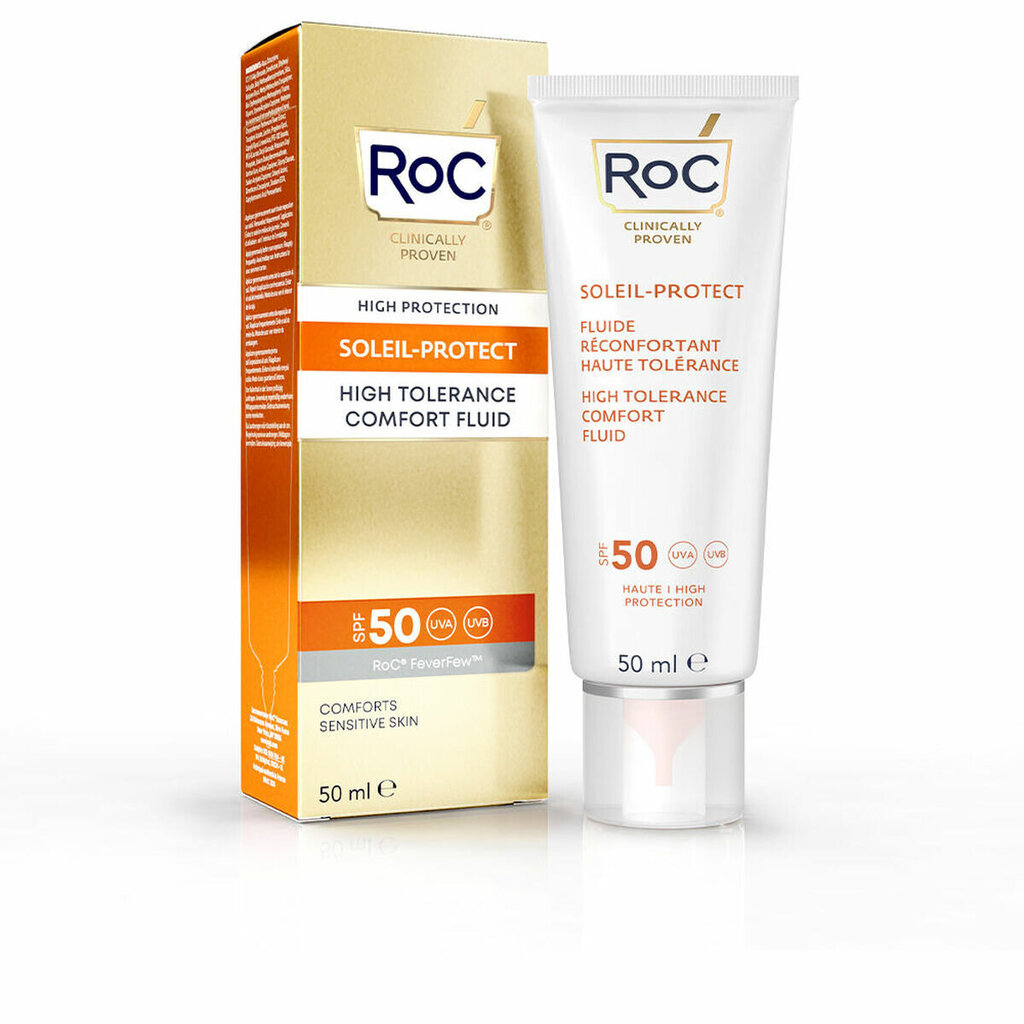 Kremas nuo saulės Roc High Tolerance Jautriai odai SPF 50, 50 ml kaina ir informacija | Kremai nuo saulės | pigu.lt