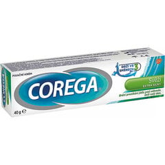 Kremas protezams Corega Fresh Extra Strong, 40 g kaina ir informacija | Dantų šepetėliai, pastos | pigu.lt