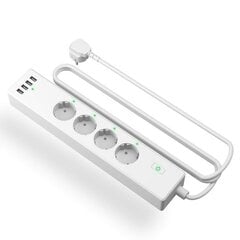 Smart WiFi Smart Power Strip Meross MSS425FHK(EU) (HomeKit) цена и информация | Удлинители | pigu.lt