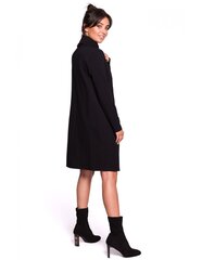 B132 Платье с высоким воротником - черное цена и информация | Платья | pigu.lt