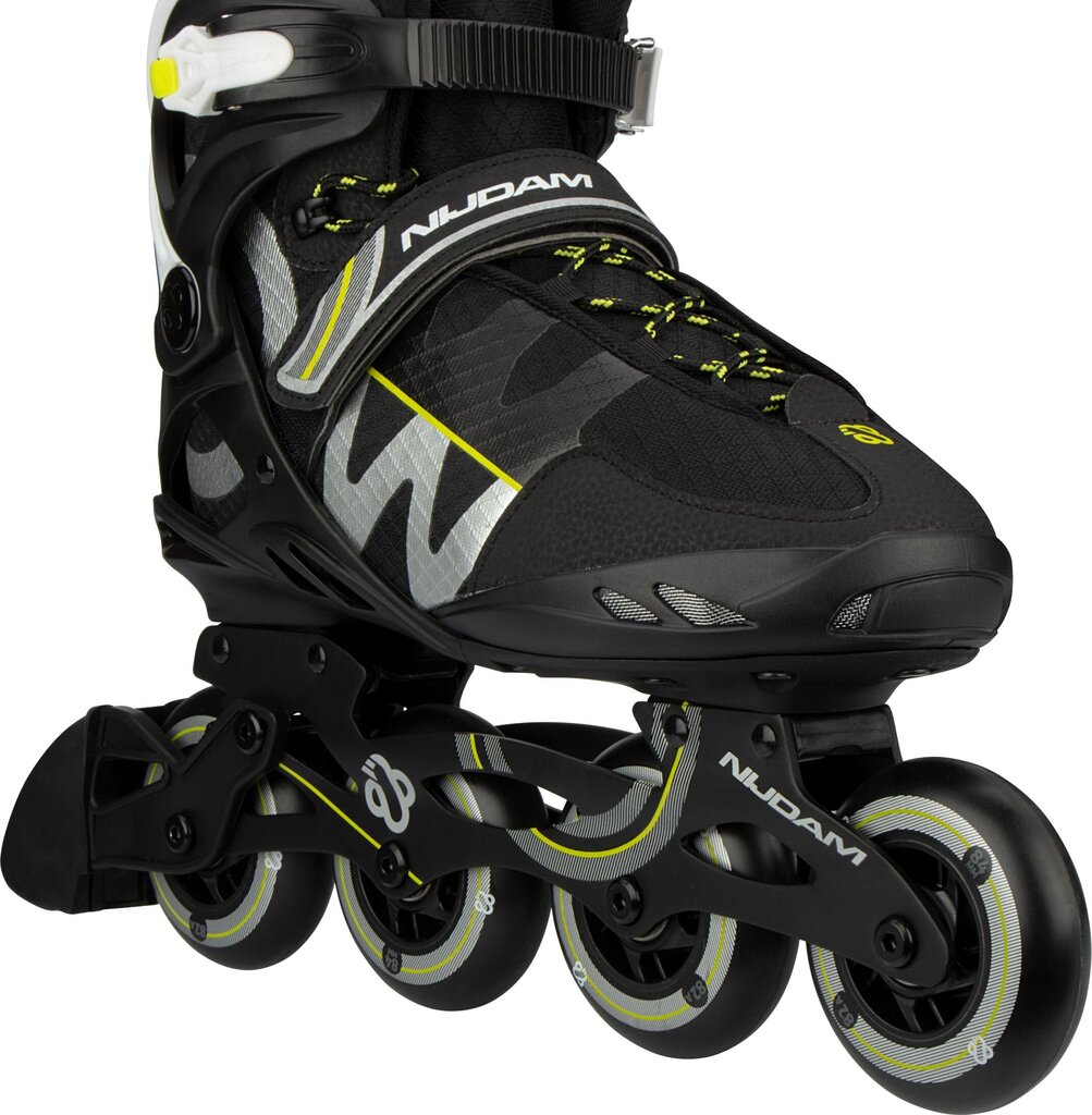 Riedučiai Nijdam Inline Skates Advanced Circle Rayzor, juodi цена и информация | Riedučiai | pigu.lt