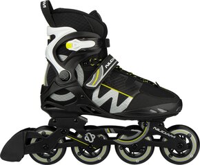 Роликовые коньки Nijdam Inline Skates Advanced Circle Rayzor, черные цена и информация | Роликовые коньки | pigu.lt