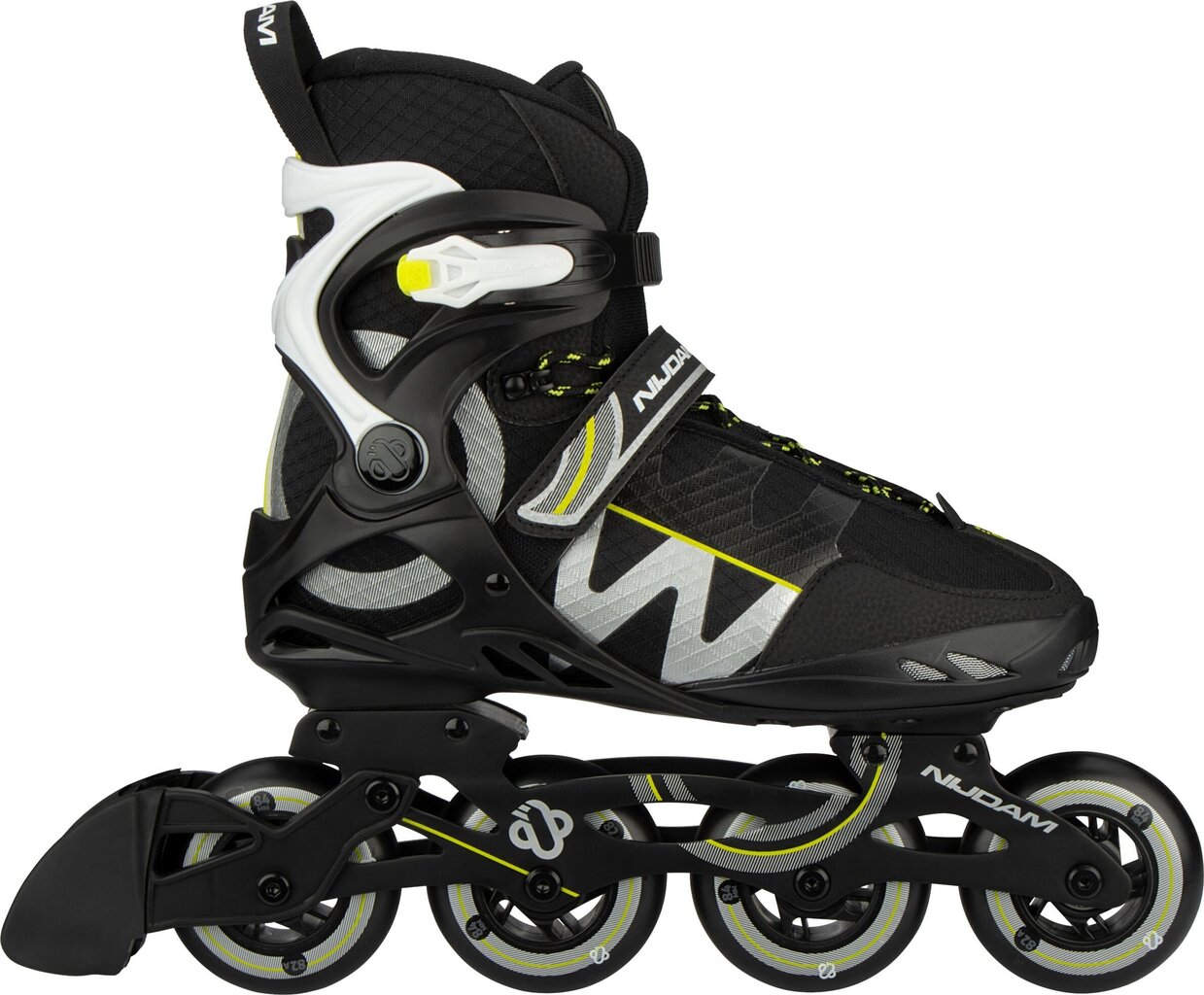 Riedučiai Nijdam Inline Skates Advanced Circle Rayzor, juodi цена и информация | Riedučiai | pigu.lt