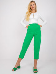 зеленые тканевые брюки richmond цена и информация | Женские брюки | pigu.lt