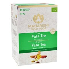 Аюрведический чай с травами и пряностями Vata, Maharishi Ayurveda, 15 пакетиков цена и информация | Чай | pigu.lt