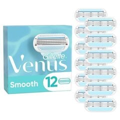 Бритвенные головки Gillette Venus Smooth, 12 шт. цена и информация | Gillette Духи, косметика | pigu.lt