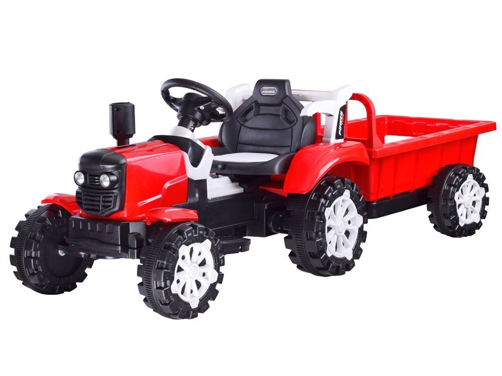 Vaikiškas elektrinis traktorius - žalias kaina ir informacija | Elektromobiliai vaikams | pigu.lt