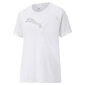 Marškinėliai trumpomis rankovėmis moterims Puma Evostripe S6438432, balti kaina ir informacija | Sportinė apranga moterims | pigu.lt