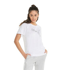 Marškinėliai trumpomis rankovėmis moterims Puma Evostripe S6438432, balti kaina ir informacija | Sportinė apranga moterims | pigu.lt