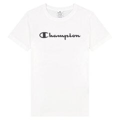 Marškinėliai trumpomis rankovėmis moterims Champion Big Script Logo S6438327, balti kaina ir informacija | Sportinė apranga moterims | pigu.lt