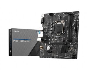 MSI PRO H410M-B Processor family Intel kaina ir informacija | Pagrindinės plokštės | pigu.lt