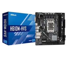 ASRock H610M-HVS - материнская плата - микро ATX - разъем LGA1700 - H610 цена и информация | Материнские платы	 | pigu.lt