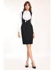 Черное платье с пуговицами - S183 цена и информация | Платья | pigu.lt