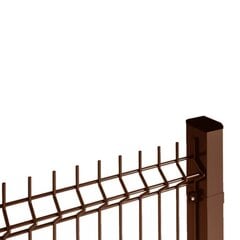 Tvoros Stulpas 60x40x1,3mm, H2.00m, Rudas kaina ir informacija | Tvoros ir jų priedai | pigu.lt