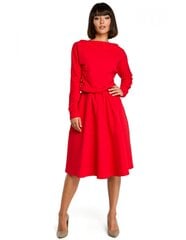 Suknelė moterims BE B087, raudona kaina ir informacija | Suknelės | pigu.lt