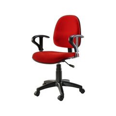 Biuro kėdė Techly, pasukama, reguliuojamas aukštis, raudona kaina ir informacija | Biuro kėdės | pigu.lt