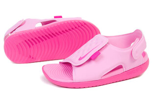 Basutės mergaitėms Nike Sunray Adjust 5 TD AJ9077-601, rožinės kaina ir informacija | Basutės vaikams | pigu.lt
