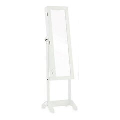 Зеркало Шкатулка для драгоценностей на ножке Белый Деревянный MDF (36 x 140 x 36,5 cm) цена и информация | Зеркала | pigu.lt