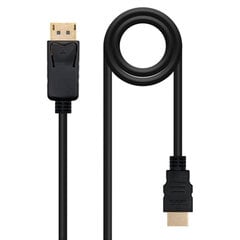 Адаптер для DisplayPort на HDMI NANOCABLE 10.15.4301-L150 цена и информация | Кабели и провода | pigu.lt