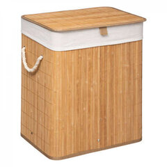 Bambuko skalbinių krepšys, 40x50cm цена и информация | Набор акскссуаров для ванной | pigu.lt