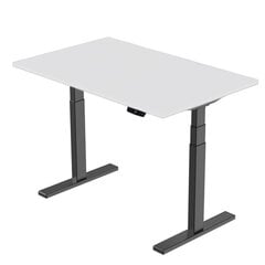 Profesionalus reguliuojamo aukščio stalas, 139cm x 68cm, baltas kaina ir informacija | Kompiuteriniai, rašomieji stalai | pigu.lt