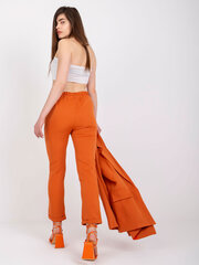 Женские брюки из ткани, темно-оранжевые цена и информация | Женские брюки | pigu.lt