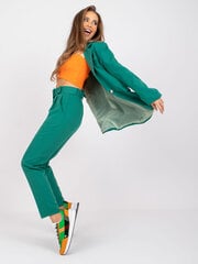 Женские брюки из ткани, зеленые цена и информация | Женские брюки | pigu.lt