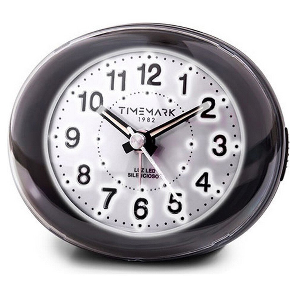 Analoginis žadintuvas Timemark, juodas, 9 x 9 x 5,5 cm kaina ir informacija | Laikrodžiai | pigu.lt