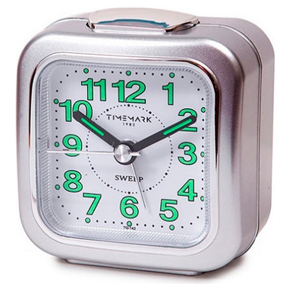 Analoginis žadintuvas Timemark, sidabras, 7.5 x 8 x 4.5 cm цена и информация | Laikrodžiai | pigu.lt