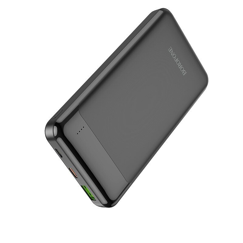 Išorinė baterija Power Bank Borofone BJ19 Type-C PD 20W+Quick Charge 3.0 10000mAh juoda kaina ir informacija | Atsarginiai maitinimo šaltiniai (power bank) | pigu.lt