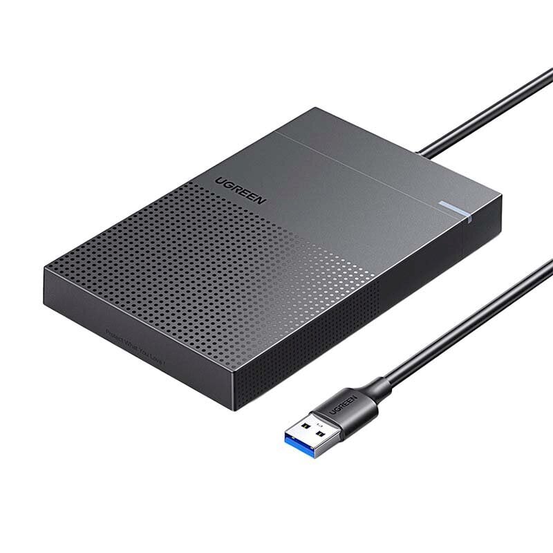 2.5" External HDD/SSD enclosure UGREEN CM471, USB-A 3.2 Gen 1 5Gbps (Black) kaina ir informacija | Adapteriai, USB šakotuvai | pigu.lt