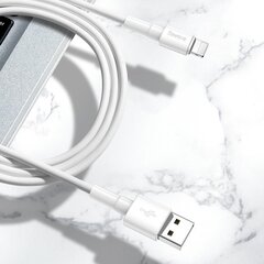 Baseus Mini USB Lightning Cable 2.4A 1m (White) цена и информация | Кабели для телефонов | pigu.lt