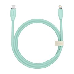 Baseus cable, USB Type C - Lightning 20W cable, 1.2 m long Jelly Liquid Silica Gel - green цена и информация | Кабели для телефонов | pigu.lt