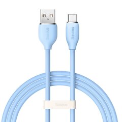 Baseus cable, USB cable - USB Type C 100W 1.2 m long Jelly Liquid Silica Gel - blue цена и информация | Кабели для телефонов | pigu.lt