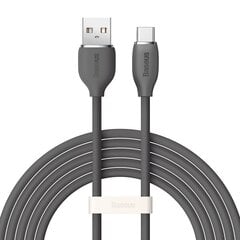 Baseus cable, USB cable - USB Type C 100W length 2 m Jelly Liquid Silica Gel - black цена и информация | Кабели для телефонов | pigu.lt