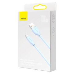 Baseus cable, USB cable - USB Type C 100W 2 m long Jelly Liquid Silica Gel - blue цена и информация | Кабели для телефонов | pigu.lt