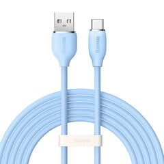 Baseus cable, USB cable - USB Type C 100W 2 m long Jelly Liquid Silica Gel - blue цена и информация | Кабели для телефонов | pigu.lt